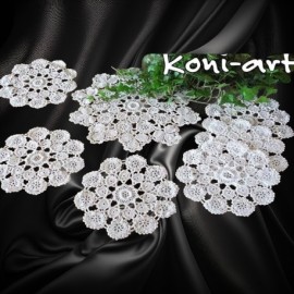 Koni-art: Ręcznie Robione Koronki Koniakowskie z Bawełny