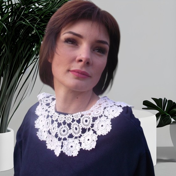 Kołnierzyk koronkowy Koni-art19