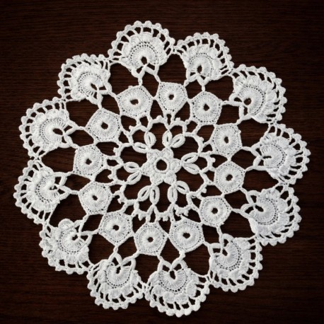 Ręcznie Robiona Serwetka Koniakowska z Bawełny