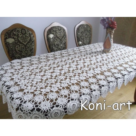 Obrus koronkowy koni-art 003